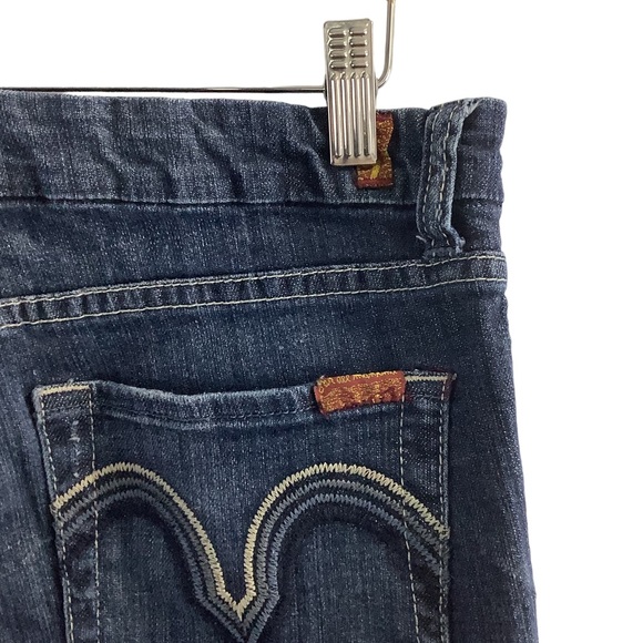 7 for all mankind straight leg woman”s jeans dark wash size 28 - Picture 5 of 5